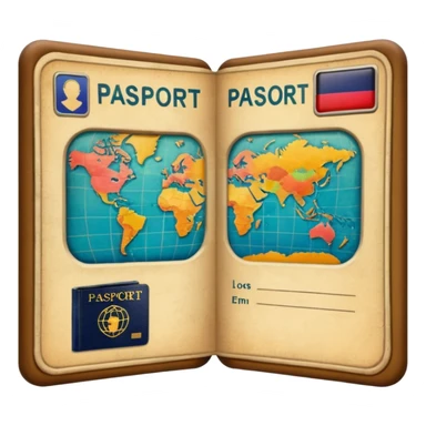 Travelling passport  sticker sticker
