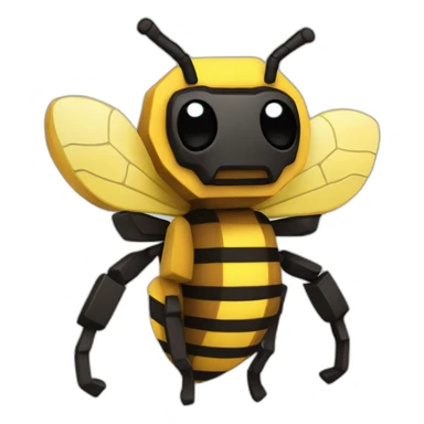 Minecraft bee sticker