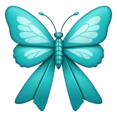 Mental health ribbon and a butterfly tattoo  sticker