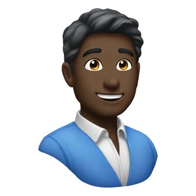 Blue morning glory sticker