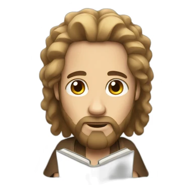 Moses holding two iPads sticker