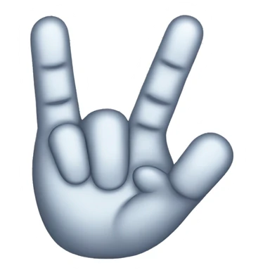 a hand with 4 fingers up except the thumb sticker