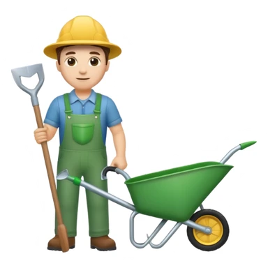 landscaper job icon, no people, no faces sticker