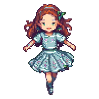 dancing girl sticker