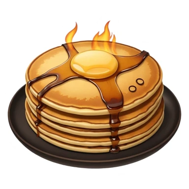 burned pancake sticker