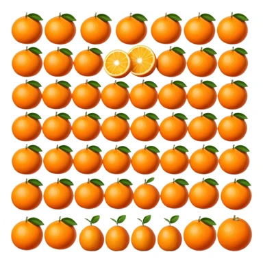 Oranges arranged in the shape of the letters "NGF" sticker