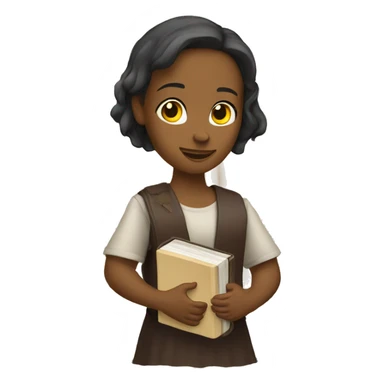 Girl holding a Bible sticker