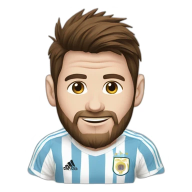 Messi-argentina-tshirt sticker