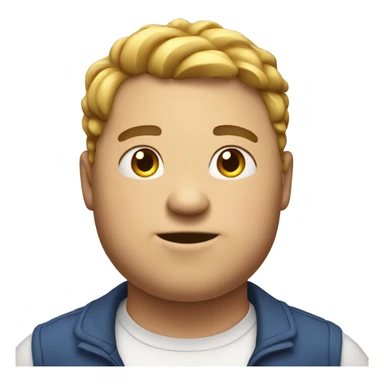 Fat birthday boy sticker