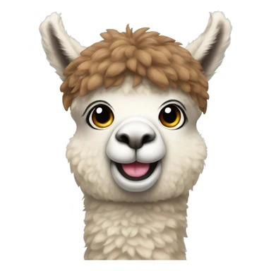 Alpaca with Mouse Ears sticker