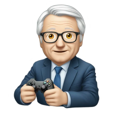 Jean-Marie lepen avec une manette sticker