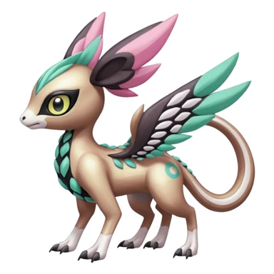 Meloetta-Vernid-Palkia-Trico-Fionbri-Pokémon-Digimon-Fakémon-fusion-hybrid-creature sticker