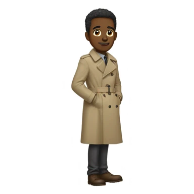 guy in trench coat sticker