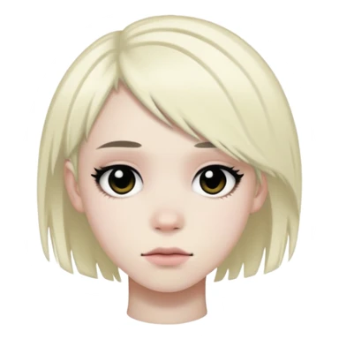 Black Mixed race emo femboy  sticker