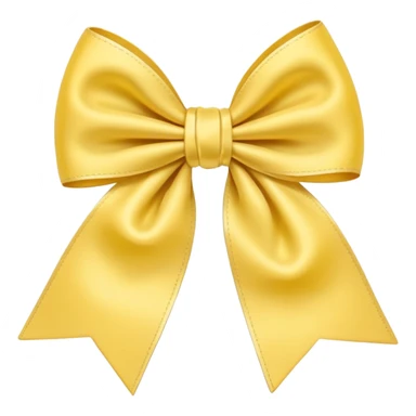 Pastel yellow bow sticker