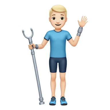 Ich fühle mich fröhlich, weil ich taglich positive Lust habe. Außerdem habe ich gestren Unfall gemacht. Uhhh aber … ich bin stark 💪🏼🦿🦾 sticker