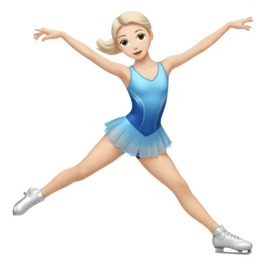 Figure skater sticker