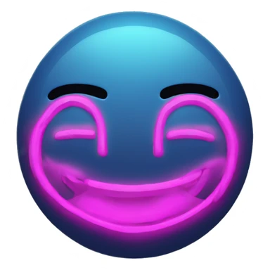 Neon blue and pink color text gg sticker