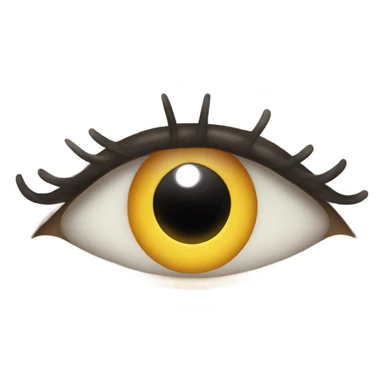 An eye twinkle With perfect eyelash  sticker