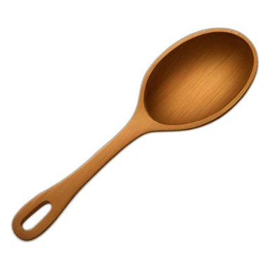 upside down cooking pot bottom wooden spoon sticker
