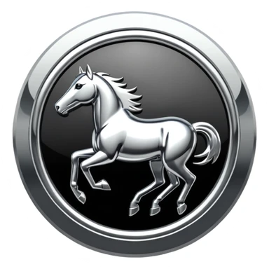 mustang logo sticker