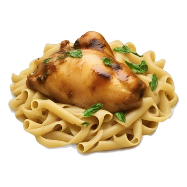 chicken marsala over pasta sticker