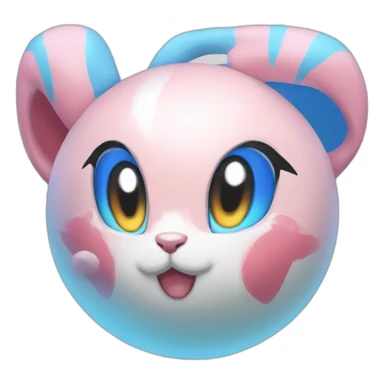 Sylveon-playing-ball sticker