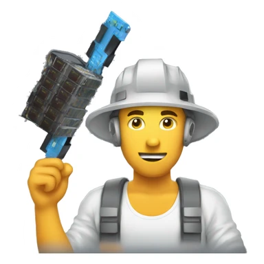 smal bitcoin mining rig without human sticker