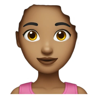 female popular girl sticker