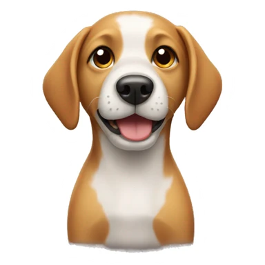 Dog wearing a hoddi sticker