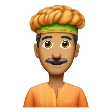 Create an emoji of traditional pav bhaji sticker