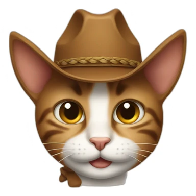 yeehaw cat sticker