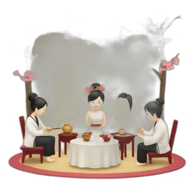 wedding tea ceremony sticker