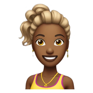 animatrice de zumba sticker