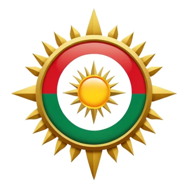 Kurdistan flagge sticker