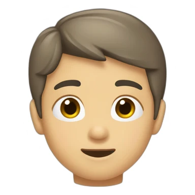 niño haciendo popo sticker