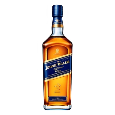 Johnnie Walker Blue Label fat bottle, single bottle sticker