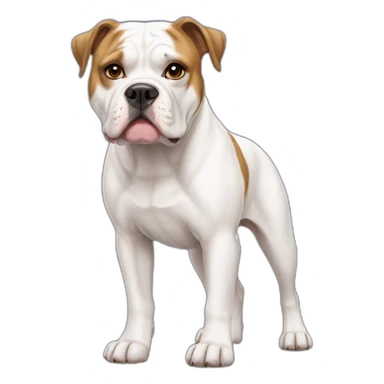 American Bulldog Full Body sticker