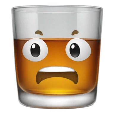 whiskey glass sticker