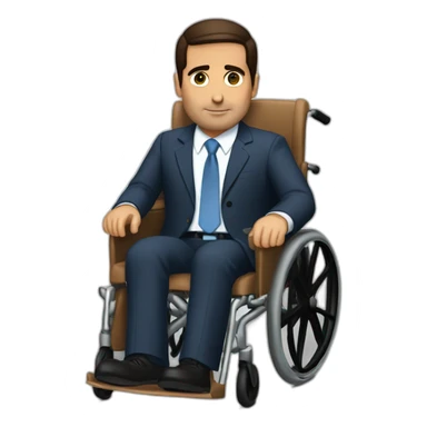 michael-scott-in-a-wheelchair sticker