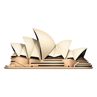 sydney opera house, no frame sticker