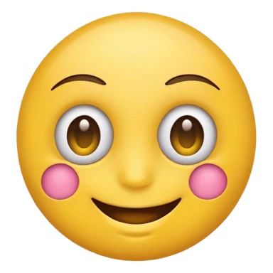 Emoji with eyelashes  sticker