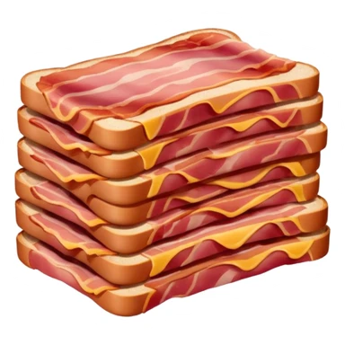packaged bacon sticker
