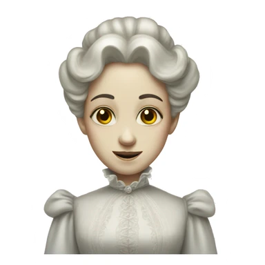 The ghost of an Victorian lady sticker