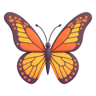 A butterfly sticker