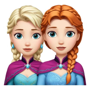 Elsa and anna sticker