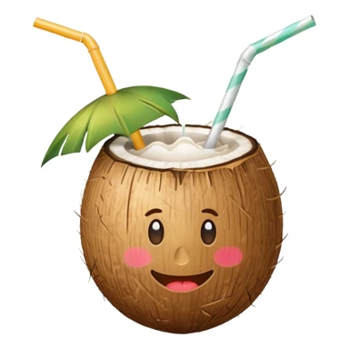 hawaii coconut drink  sticker