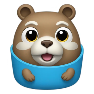 blue golang gopher sticker