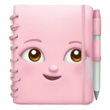 pastel pink journal sticker