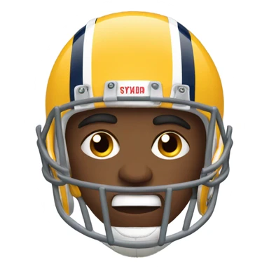 Football player looking mad  sticker